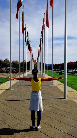 Аллея Государственных Флагов в Канберре - International Flag Display Canberra